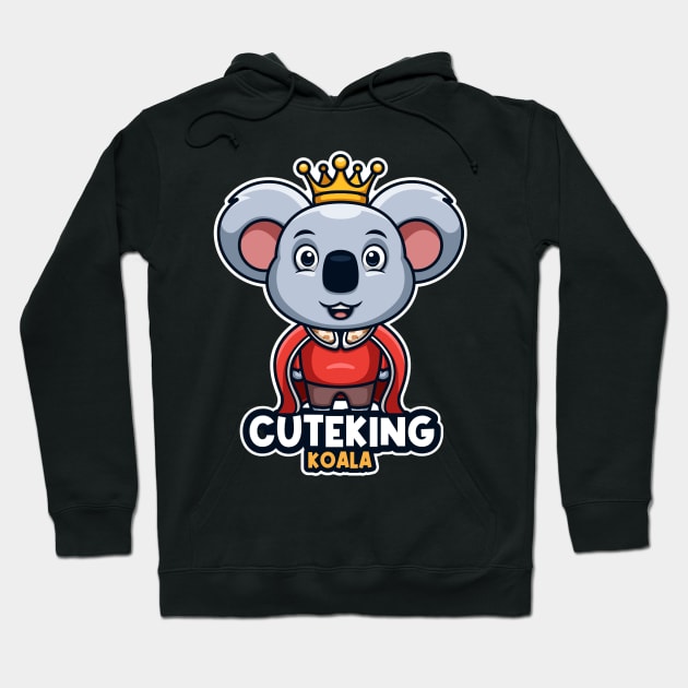 Creatives koala king cartoon Hoodie by drydenshops